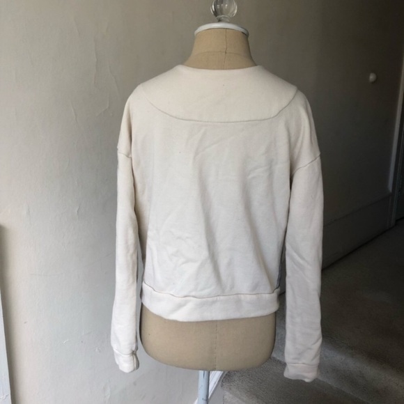 Kut from the Kloth Knit Two Tone Color Block Cotton Blend Moto Jacket EUC Size M - Picture 5 of 9